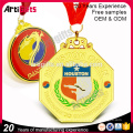 Wholesale medalhas de campeão de ouro com fita